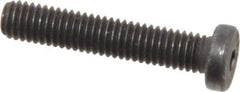 Value Collection - #10-32 UNF Hex Socket Drive, Low Socket Cap Screw - Alloy Steel, Black Oxide Finish, Fully Threaded, 1" Length Under Head - Apex Tool & Supply