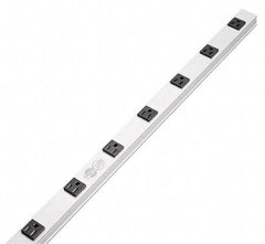 Tripp-Lite - 12 Outlets, 120 Volts, 15 Amps, 15' Cord, Power Outlet Strip - Raceway Mount, 5-15P NEMA Configuration, 36" Strip, cUL Listed, UL1363 - Apex Tool & Supply