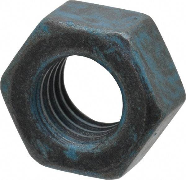Value Collection - M8x1.25 Metric Coarse Steel Right Hand Hex Nut - 13mm Across Flats, 6.5mm High, Metric Blue Finish - Apex Tool & Supply
