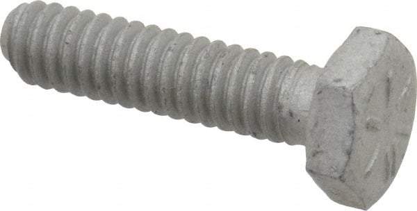 Armor Coat - 1/4-20 UNC, 1" Length Under Head Hex Head Cap Screw - Fully Threaded, Grade 8 Steel, 7/16" Hex - Apex Tool & Supply
