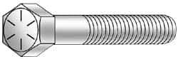 Armor Coat - 7/16-14 UNC, 2-3/4" Length Under Head Hex Head Cap Screw - Partially Threaded, Grade 8 Steel, 5/8" Hex - Apex Tool & Supply