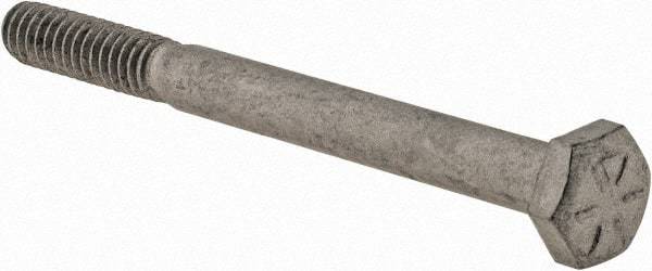Armor Coat - 1/4-20 UNC, 2-3/4" Length Under Head Hex Head Cap Screw - Partially Threaded, Grade 8 Steel, 7/16" Hex - Apex Tool & Supply