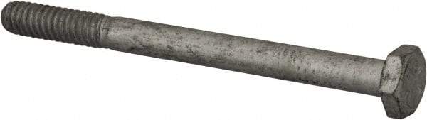 Armor Coat - 1/4-20 UNC, 3" Length Under Head Hex Head Cap Screw - Partially Threaded, Grade 8 Steel, 7/16" Hex - Apex Tool & Supply