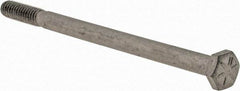 Armor Coat - 1/4-20 UNC, 4" Length Under Head Hex Head Cap Screw - Partially Threaded, Grade 8 Steel, 7/16" Hex - Apex Tool & Supply