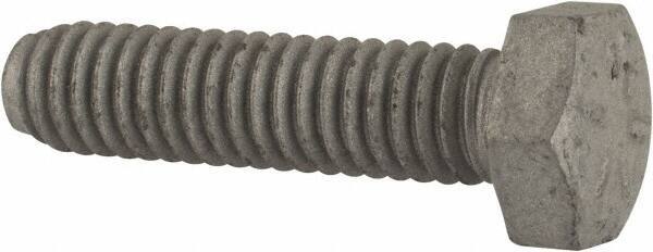 Armor Coat - 5/16-18 UNC, 1-1/4" Length Under Head Hex Head Cap Screw - Fully Threaded, Grade 8 Steel, 1/2" Hex - Apex Tool & Supply