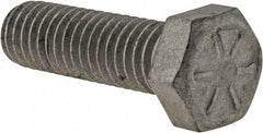 Armor Coat - 3/8-16 UNC, 1-1/4" Length Under Head Hex Head Cap Screw - Fully Threaded, Grade 8 Steel, 9/16" Hex - Apex Tool & Supply