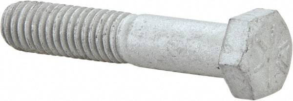 Armor Coat - 3/8-16 UNC, 2" Length Under Head Hex Head Cap Screw - Partially Threaded, Grade 8 Steel, 9/16" Hex - Apex Tool & Supply