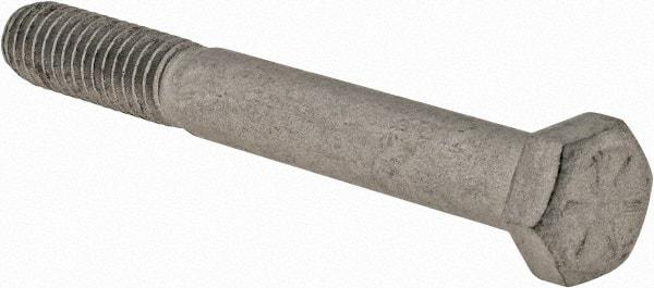 Armor Coat - 3/8-16 UNC, 3" Length Under Head Hex Head Cap Screw - Partially Threaded, Grade 8 Steel, 9/16" Hex - Apex Tool & Supply