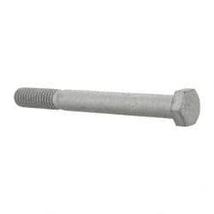 Armor Coat - 3/8-16 UNC, 3-1/2" Length Under Head Hex Head Cap Screw - Partially Threaded, Grade 8 Steel, 9/16" Hex - Apex Tool & Supply