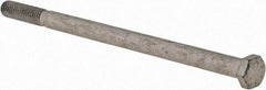 Armor Coat - 3/8-16 UNC, 6-1/2" Length Under Head Hex Head Cap Screw - Partially Threaded, Grade 8 Steel, 9/16" Hex - Apex Tool & Supply
