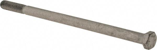 Armor Coat - 3/8-16 UNC, 7" Length Under Head Hex Head Cap Screw - Partially Threaded, Grade 8 Steel, 9/16" Hex - Apex Tool & Supply
