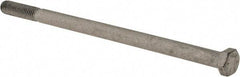Armor Coat - 3/8-16 UNC, 7" Length Under Head Hex Head Cap Screw - Partially Threaded, Grade 8 Steel, 9/16" Hex - Apex Tool & Supply