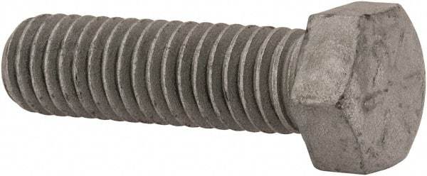 Armor Coat - 7/16-14 UNC, 1-1/2" Length Under Head Hex Head Cap Screw - Fully Threaded, Grade 8 Steel, 5/8" Hex - Apex Tool & Supply