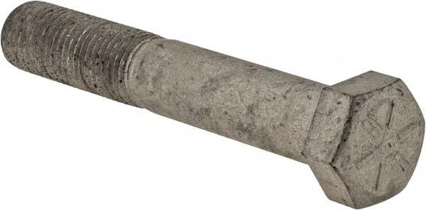 Armor Coat - 7/16-20 UNF, 2-3/4" Length Under Head Hex Head Cap Screw - Partially Threaded, Grade 8 Steel, 5/8" Hex - Apex Tool & Supply