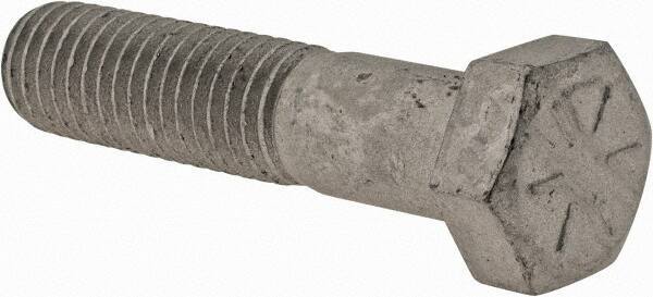 Armor Coat - 1/2-13 UNC, 2-1/4" Length Under Head Hex Head Cap Screw - Partially Threaded, Grade 8 Steel, 3/4" Hex - Apex Tool & Supply