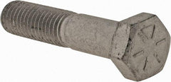 Armor Coat - 1/2-13 UNC, 2-1/2" Length Under Head Hex Head Cap Screw - Partially Threaded, Grade 8 Steel, 3/4" Hex - Apex Tool & Supply