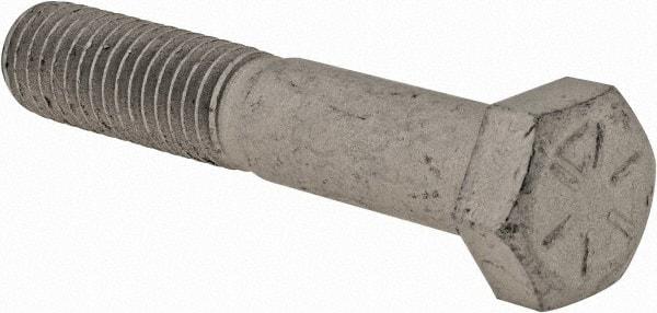 Armor Coat - 1/2-13 UNC, 2-3/4" Length Under Head Hex Head Cap Screw - Partially Threaded, Grade 8 Steel, 3/4" Hex - Apex Tool & Supply