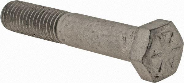Armor Coat - 1/2-13 UNC, 3" Length Under Head Hex Head Cap Screw - Partially Threaded, Grade 8 Steel, 3/4" Hex - Apex Tool & Supply