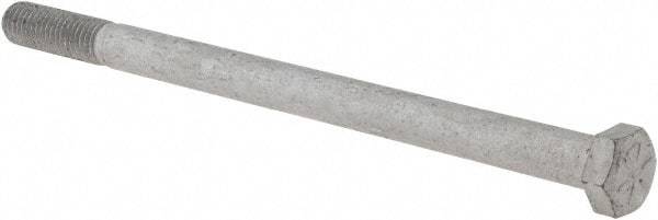Armor Coat - 1/2-13 UNC, 8" Length Under Head Hex Head Cap Screw - Partially Threaded, Grade 8 Steel, 3/4" Hex - Apex Tool & Supply