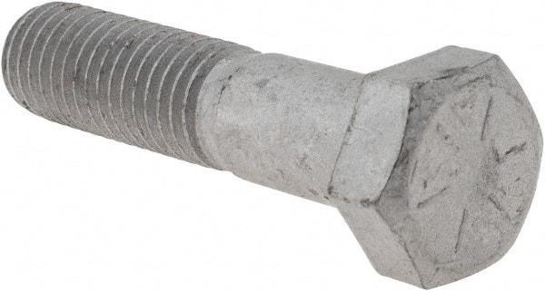Armor Coat - 5/8-11 UNC, 2-3/4" Length Under Head Hex Head Cap Screw - Partially Threaded, Grade 8 Steel, 15/16" Hex - Apex Tool & Supply