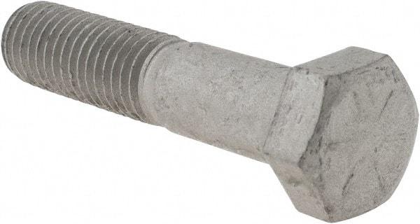 Armor Coat - 5/8-11 UNC, 3" Length Under Head Hex Head Cap Screw - Partially Threaded, Grade 8 Steel, 15/16" Hex - Apex Tool & Supply