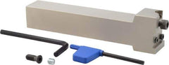 Iscar - MAHP, External, Right Hand, Indexable Grooving Tool Holder - DG.. 2.. Insert Compatibility, 1" Shank Height, 1" Shank Width, 6" OAL - Apex Tool & Supply