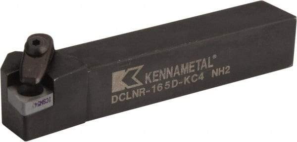 Kennametal - DCLN, Right Hand Cut, 5° Lead Angle, 1" Shank Height x 1" Shank Width, Negative Rake Indexable Turning Toolholder - 6" OAL, CN..54. Insert Compatibility, Series Kenclamp - Apex Tool & Supply