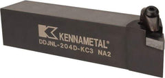 Kennametal - DDJN, Left Hand Cut, 3° Lead Angle, 1-1/4" Shank Height x 1-1/4" Shank Width, Negative Rake Indexable Turning Toolholder - 6" OAL, DN..43. Insert Compatibility, Series Kenclamp - Apex Tool & Supply