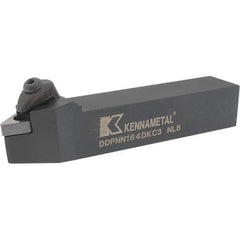 Kennametal - DDPN, Neutral Cut, 0° Lead Angle, 1" Shank Height x 1" Shank Width, Negative Rake Indexable Turning Toolholder - 6" OAL, DN..43. Insert Compatibility, Series Kenclamp - Apex Tool & Supply