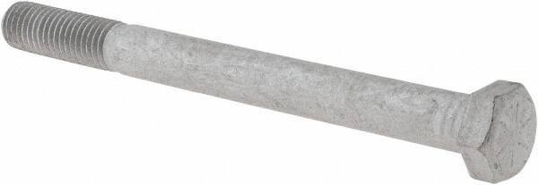 Armor Coat - 5/8-11 UNC, 7" Length Under Head Hex Head Cap Screw - Partially Threaded, Grade 8 Steel, 15/16" Hex - Apex Tool & Supply