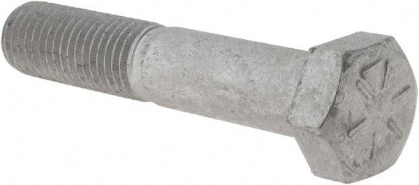 Armor Coat - 3/4-10 UNC, 4" Length Under Head Hex Head Cap Screw - Partially Threaded, Grade 8 Steel, 1-1/8" Hex - Apex Tool & Supply