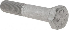 Armor Coat - 3/4-10 UNC, 4" Length Under Head Hex Head Cap Screw - Partially Threaded, Grade 8 Steel, 1-1/8" Hex - Apex Tool & Supply