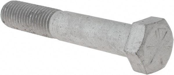 Armor Coat - 3/4-10 UNC, 4-1/2" Length Under Head Hex Head Cap Screw - Partially Threaded, Grade 8 Steel, 1-1/8" Hex - Apex Tool & Supply