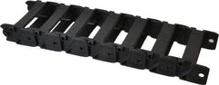 Hubbell Workplace - 1 Ft. Long, Nylon, Fixed Open Cable and Hose Carrier - 3.08 Inch Inside Width x 0.98 Inch Inside Height, 3.7 Inch Outside Width x 1.34 Inch Outside Height, 3.7 Inch Bend Radius - Apex Tool & Supply