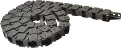 Hubbell Workplace - 3 Ft. Long, Nylon, Fixed Open Cable and Hose Carrier - 0.59 Inch Inside Width x 3/4 Inch Inside Height, 1.03 Inch Outside Width x 1 Inch Outside Height, 1.43 Inch Bend Radius - Apex Tool & Supply