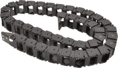 Hubbell Workplace - 3 Ft. Long, Nylon, Fixed Open Cable and Hose Carrier - 1 Inch Inside Width x 3/4 Inch Inside Height, 1.44 Inch Outside Width x 1 Inch Outside Height, 1.91 Inch Bend Radius - Apex Tool & Supply