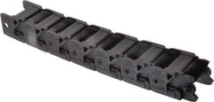 Hubbell Workplace - 1 Ft. Long, Nylon, Flip Top Cable and Hose Carrier - 1-1/2 Inch Inside Width x 1 Inch Inside Height, 2.12 Inch Outside Width x 1.62 Inch Outside Height, 3.44 Inch Bend Radius - Apex Tool & Supply
