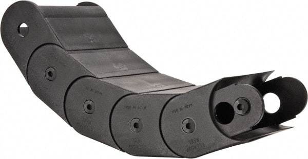 Hubbell Workplace - 1 Ft. Long, Nylon, Enclosed Cable and Hose Carrier - 4-1/2 Inch Inside Width x 2 Inch Inside Height, 5.55 Inch Outside Width x 2-3/4 Inch Outside Height, 8.38 Inch Bend Radius - Apex Tool & Supply
