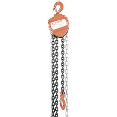 Vestil - 1,000 Lb Lifting Capacity, 10' Lift Height, Hand Hoist - Made from Chain - Apex Tool & Supply