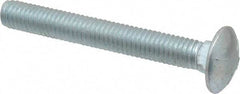 Value Collection - 3/8-16 UNC 3" Length Under Head, Standard Square Neck, Carriage Bolt - Grade 5 Steel, Zinc-Plated Finish - Apex Tool & Supply