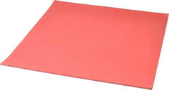 Made in USA - 12" Long, 12" Wide, 1/8" Thick, Buna-N Rubber Foam Sheet - 50 to 60 Durometer, Red, -20 to 180°F, 1,000 to 1,200 psi Tensile Strength, Stock Length - Apex Tool & Supply