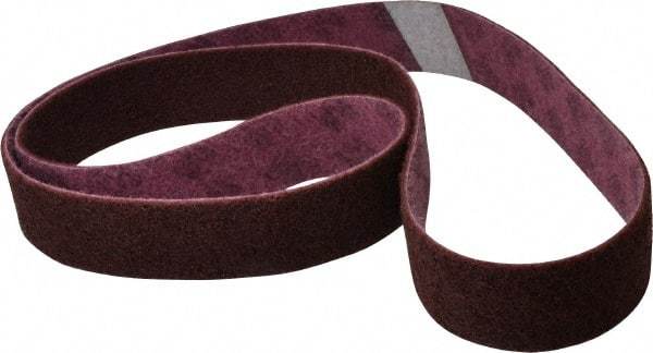3M - 2" Wide x 72" OAL, Aluminum Oxide Abrasive Belt - Aluminum Oxide, Medium, Nonwoven, Series SC-BL - Apex Tool & Supply