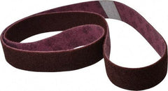 3M - 2" Wide x 72" OAL, Aluminum Oxide Abrasive Belt - Aluminum Oxide, Medium, Nonwoven, Series SC-BL - Apex Tool & Supply