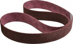3M - 2" Wide x 60" OAL, Aluminum Oxide Abrasive Belt - Aluminum Oxide, Medium, Nonwoven, Series SC-BL - Apex Tool & Supply