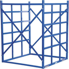 Vestil - 48" Wide, 60" High, Open Shelving Long Bar Pigeon Hole Rack - Steel, 48" Deep - Apex Tool & Supply