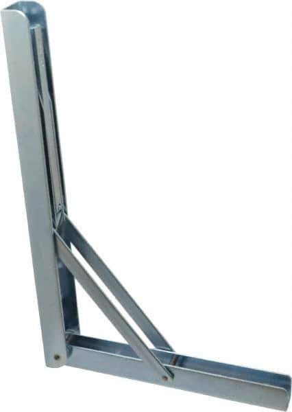 Knape & Vogt - 750 Lb Capacity, Anachrome Steel Coated, Shelf Bracket - 12" Long, 0.5906" Wide - Apex Tool & Supply