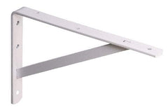Knape & Vogt - 1,000 Lb Capacity, Black Epoxy Coated, L-Bracket - 20" Long, 13.1" High - Apex Tool & Supply