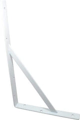 Knape & Vogt - 1,000 Lb Capacity, White Finish, L-Bracket - 16" Long, 10" High - Apex Tool & Supply