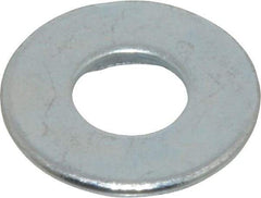 Value Collection - 3/8" Screw, Grade 2 Steel USS Flat Washer - 0.433" ID x 1.03" OD, 0.104" Thick, Zinc-Plated Finish - Apex Tool & Supply