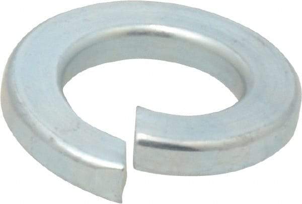 Value Collection - 1/2", 1/8" Thick Split Lock Washer - Grade 2 Steel, Zinc-Plated Finish, 0.502" Min ID, 0.512" Max ID, 0.779" Min OD, 0.869" Max OD - Apex Tool & Supply